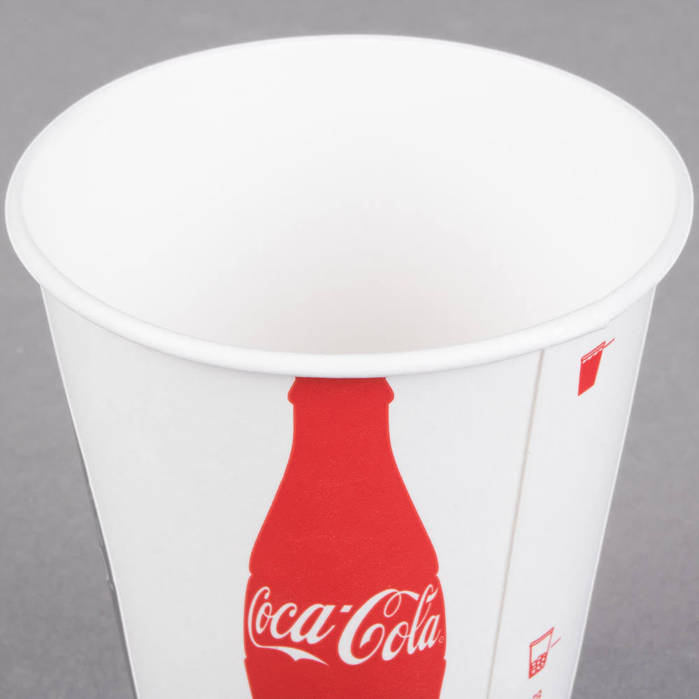Coke 12 oz. Poly Paper Cold Cup - 2000/Case Q162191