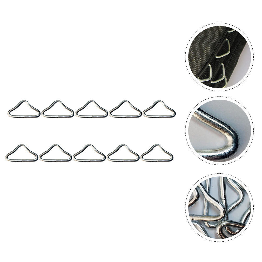 20pcs Trampoline Bungee Bed Mesh Cloth Buckle Triangle Ring Parts T288