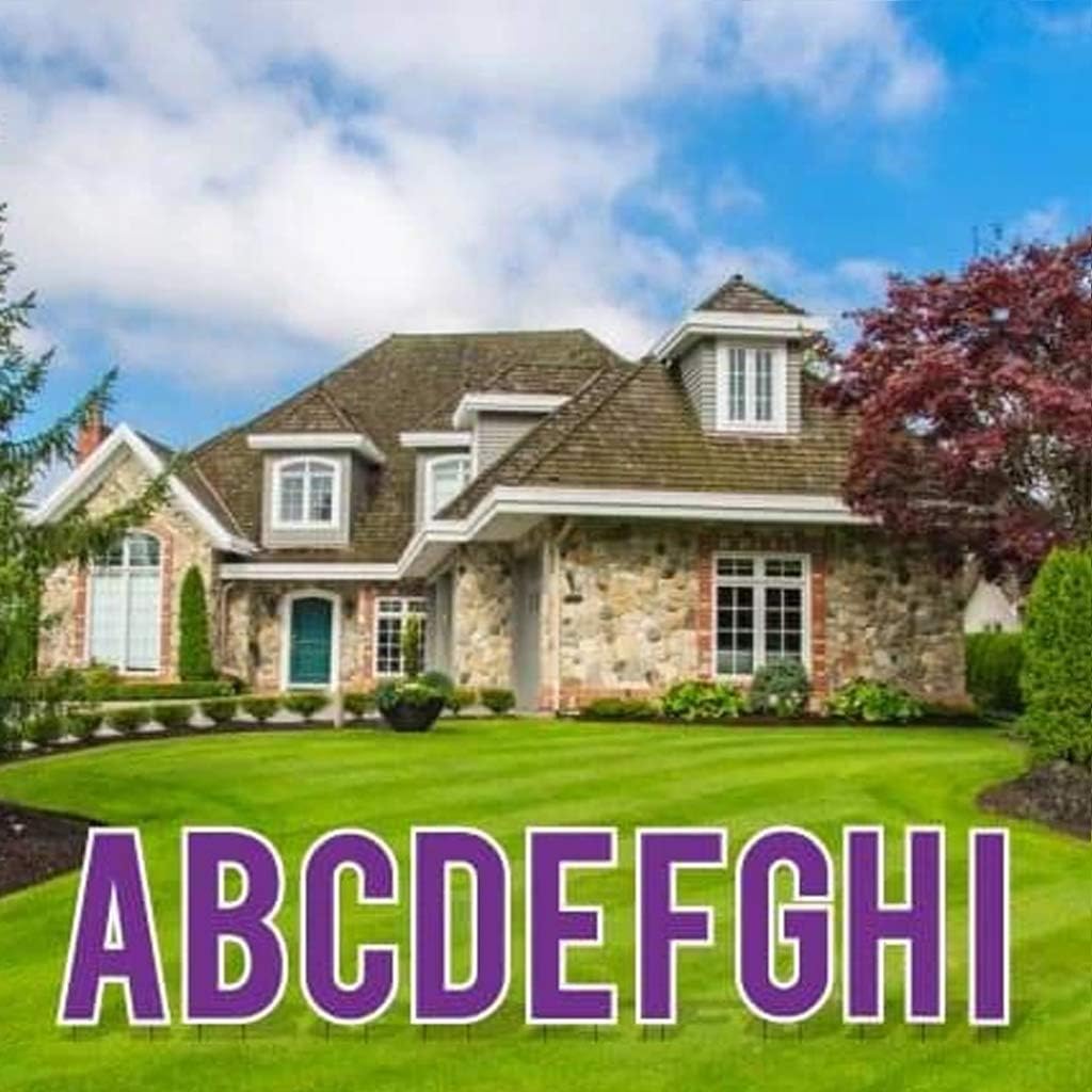 White 18 Inch Alphabet Yard Decoration, Pack of 2 V584297