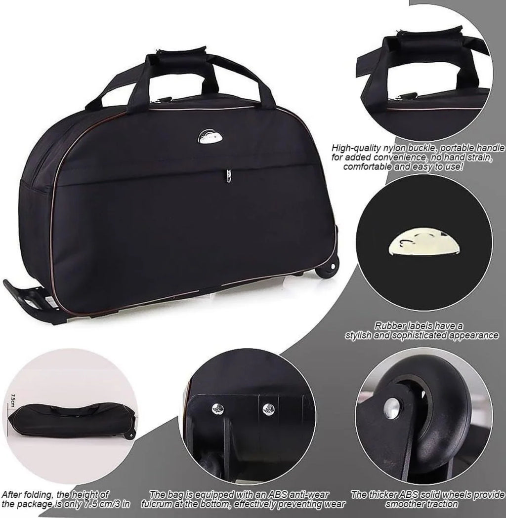 Rolling Duffle Bag with Wheels, 24" Carry On Luggage L5149