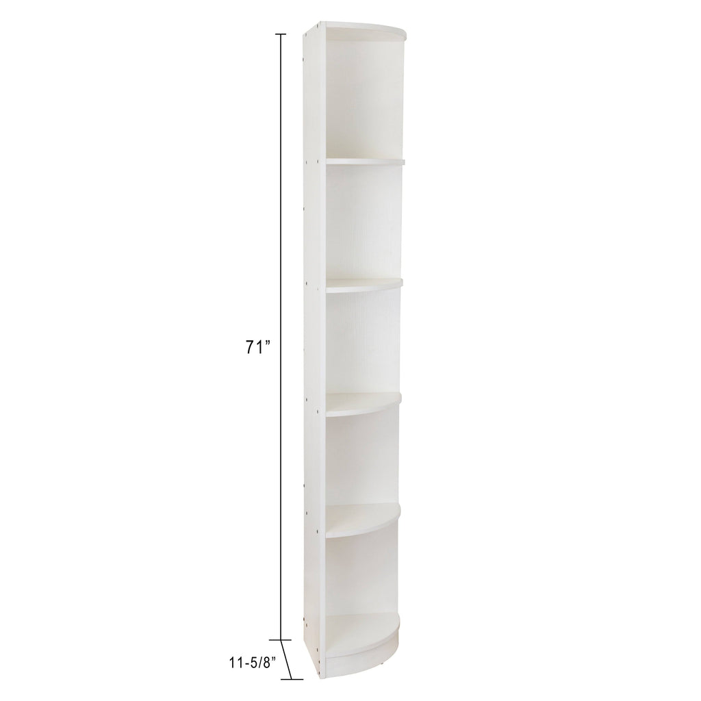 Blue 5 Tier Corner Bookcase Q21340