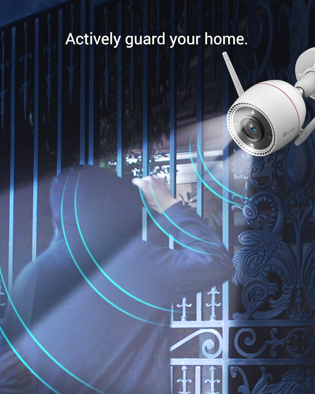 2K WiFi Security Camera with Color Night Vision and Two-Way Audio M50452