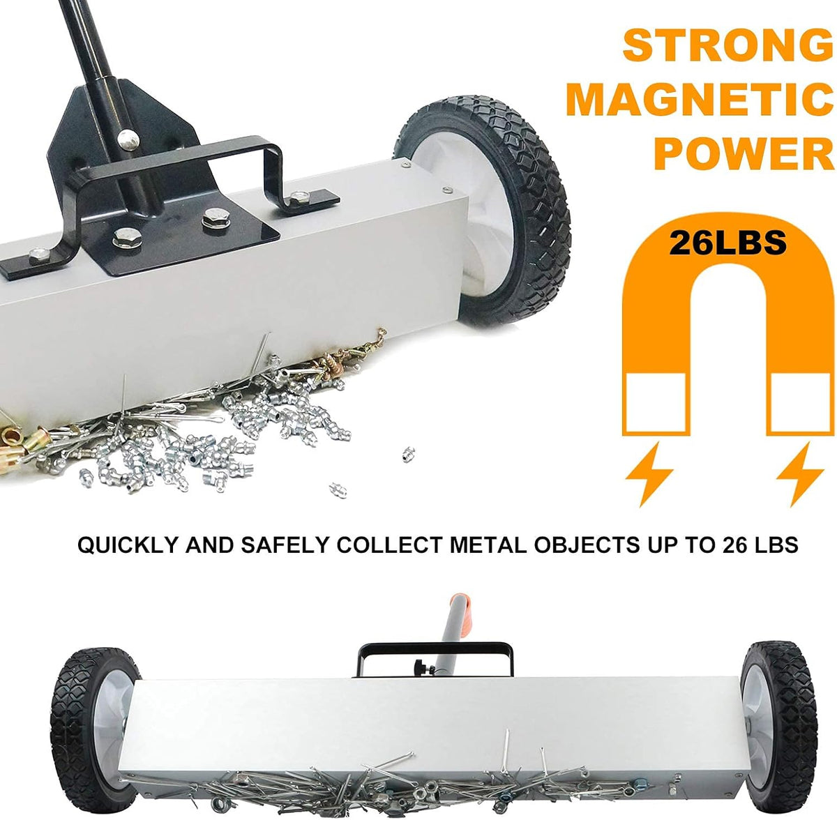 Magnetic Sweeper Telescoping Magnet Tool with Quick Release Latch, Pack of 2 C769328