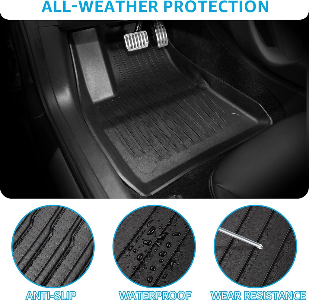 TPE Floor Mats Full Set Waterproof Front Rear Cargo Liner P850847