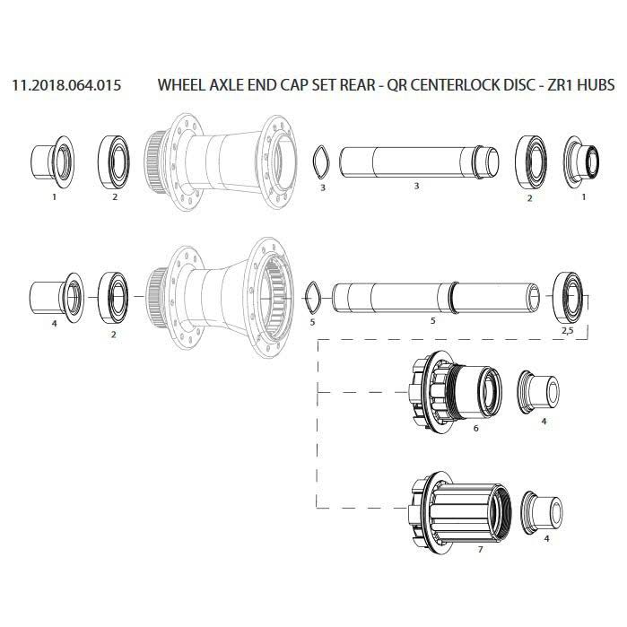 Rear Quick Release Disc Hub End Caps N724898