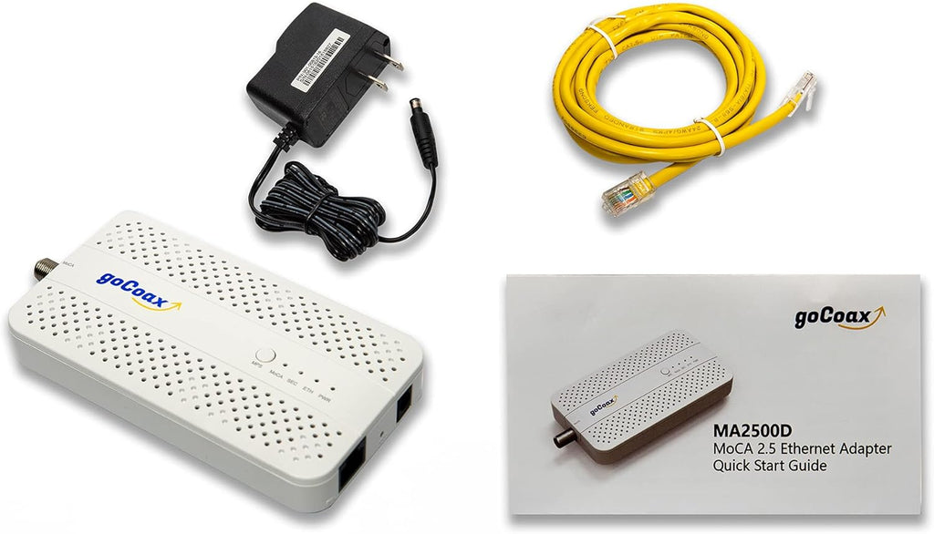 MoCA 2.5 Adapter with 2.5GbE Ethernet Port, White V587606