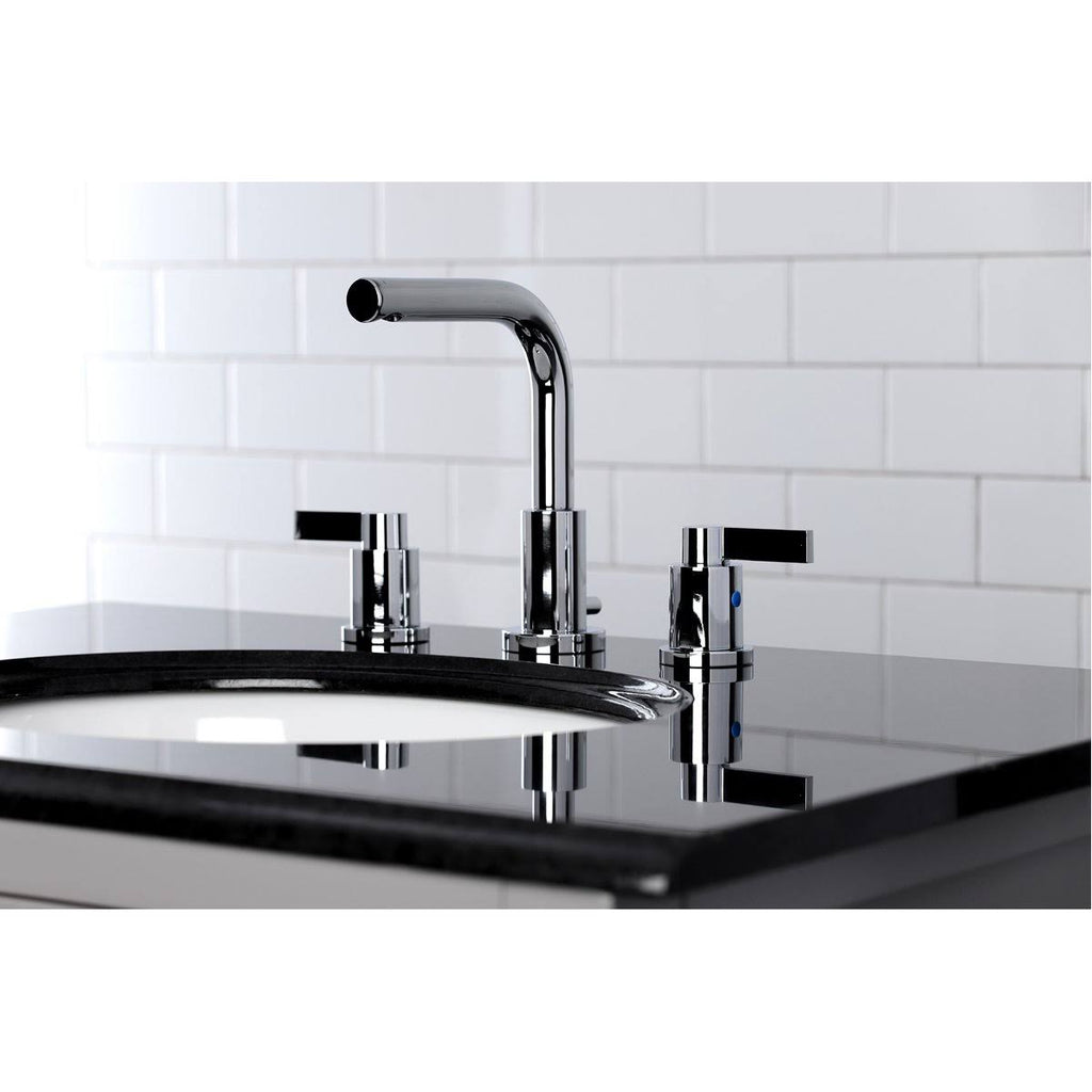 8x22 Widespread Bathroom Faucet, Brushed Brass X97933