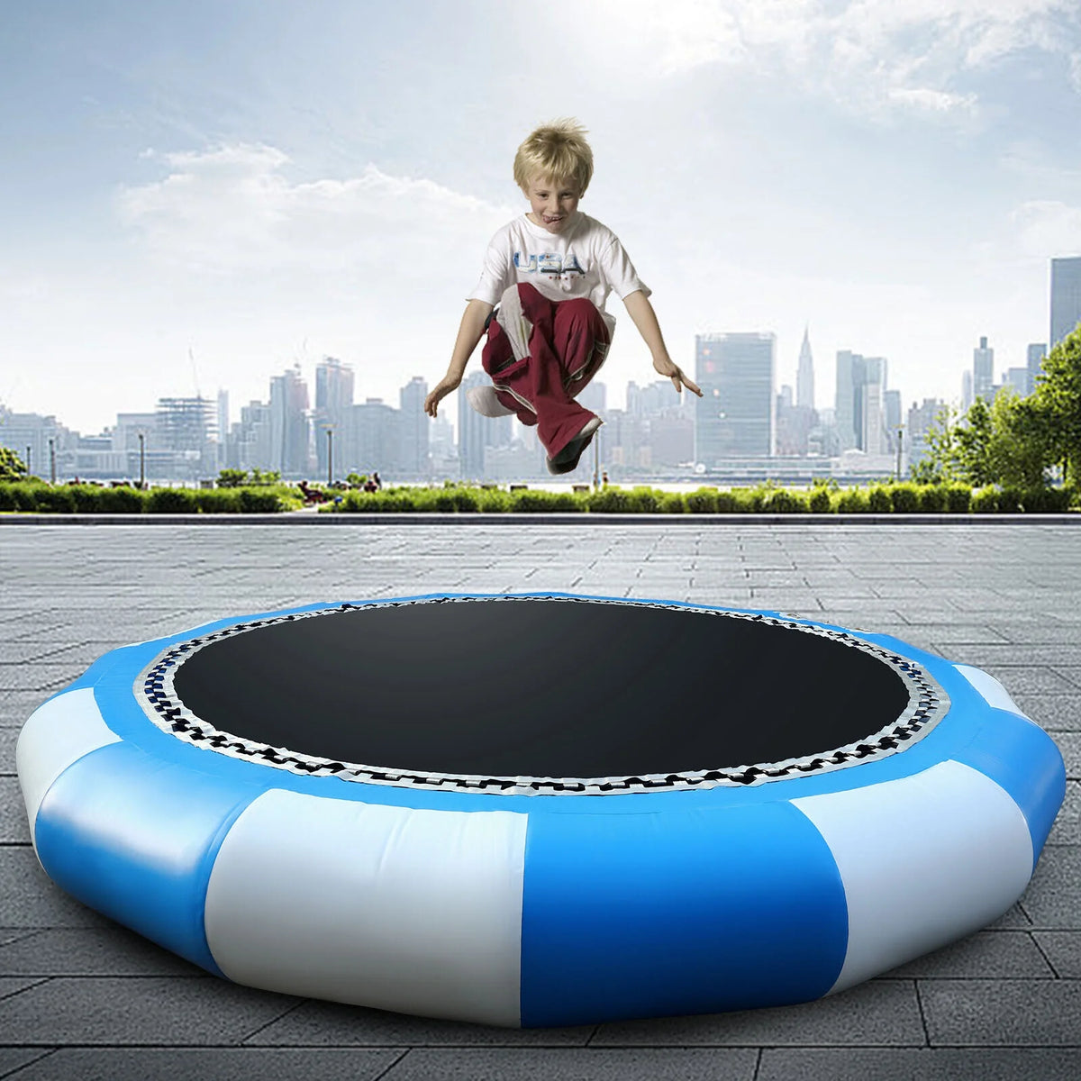 17ft Inflatable Bounce Water Trampoline R71346