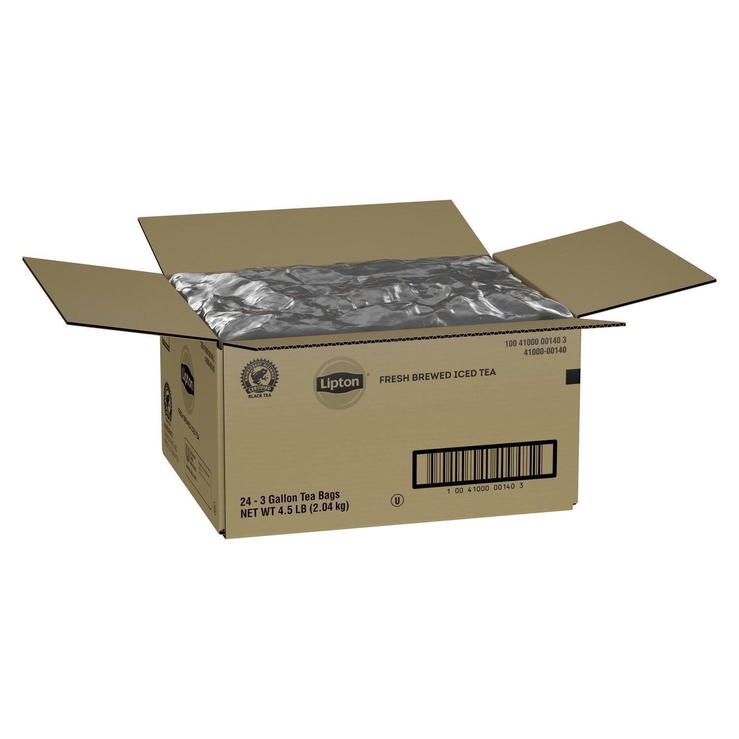 3 Gallon Black Iced Tea Filter Bags - 24/Case T517