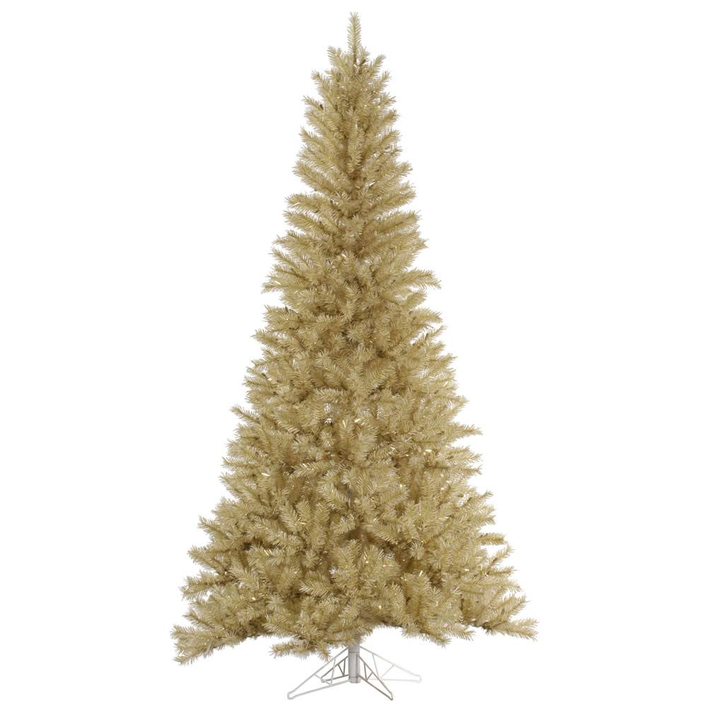White/Gold Tinsel Tree V6563