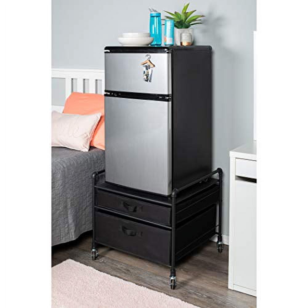 Black Pipe Frame Drawer Organization Stand Z1661