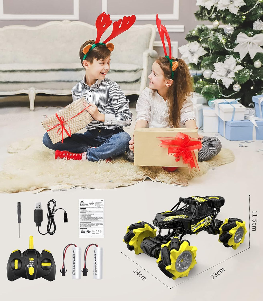1:16 Metal Drift RC Car 4WD 2.4Ghz Monster Truck with Two Rechargeable Batteries M213