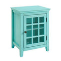 Turquoise 1 Door Accent Cabinet H711