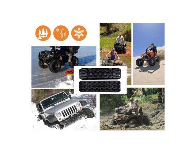 Black Off Road Traction Tracks M5871