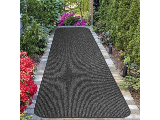 Charcoal Black Skid-Resistant Heavy-Duty Carpet Runner S815