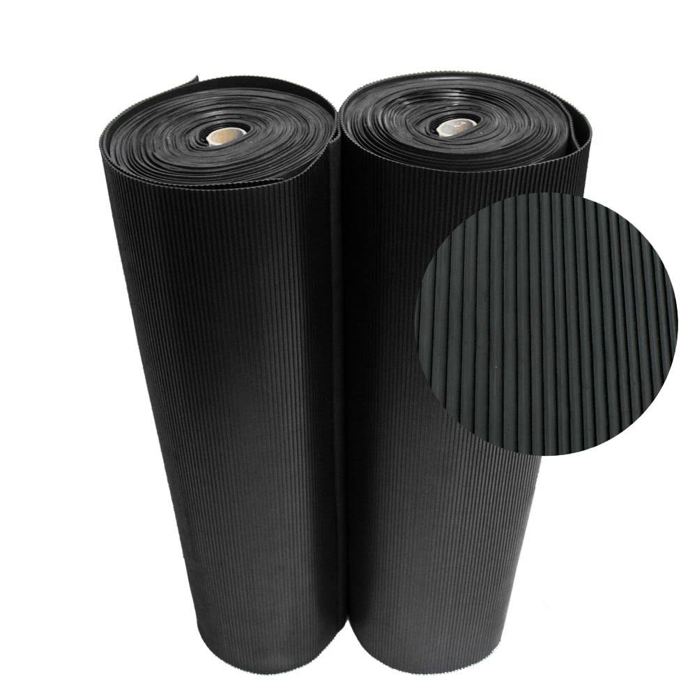 Non-Slip Outdoor Rubber Floor Mat, Black X7599