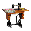 Metal Mini Dollhouse Sewing Machine Decor U439