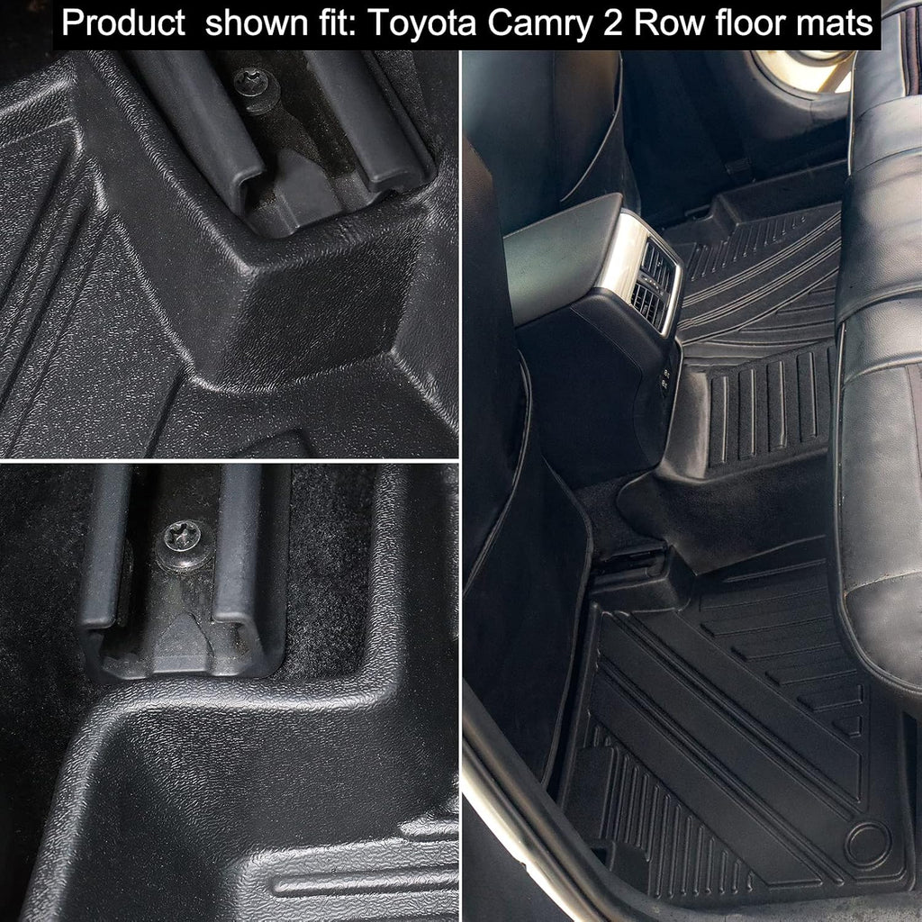 Black Rubber Floor Mats and Cargo Liner for Toyota Camry V494