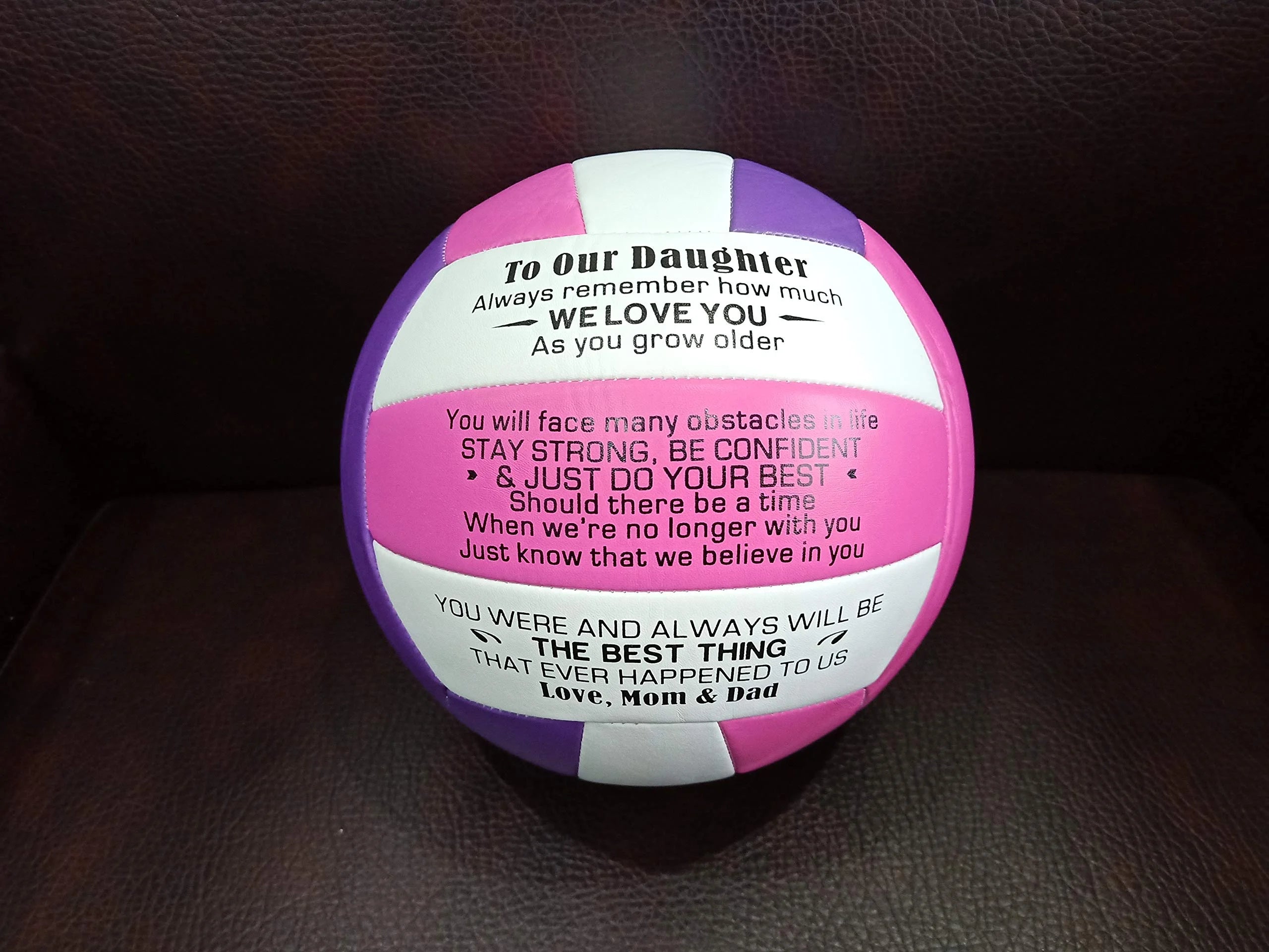 Pink 8 Inch Soft Touch Beach Volleyball E253387