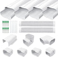4'' 17 Ft PVC Decorative Pipe Line Cover Kit, Pack of 2 A45201
