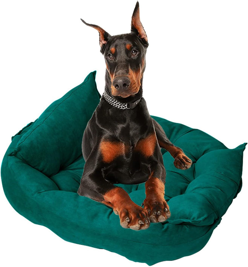 Green Foldable Washable Dog Sofa Bed X304318