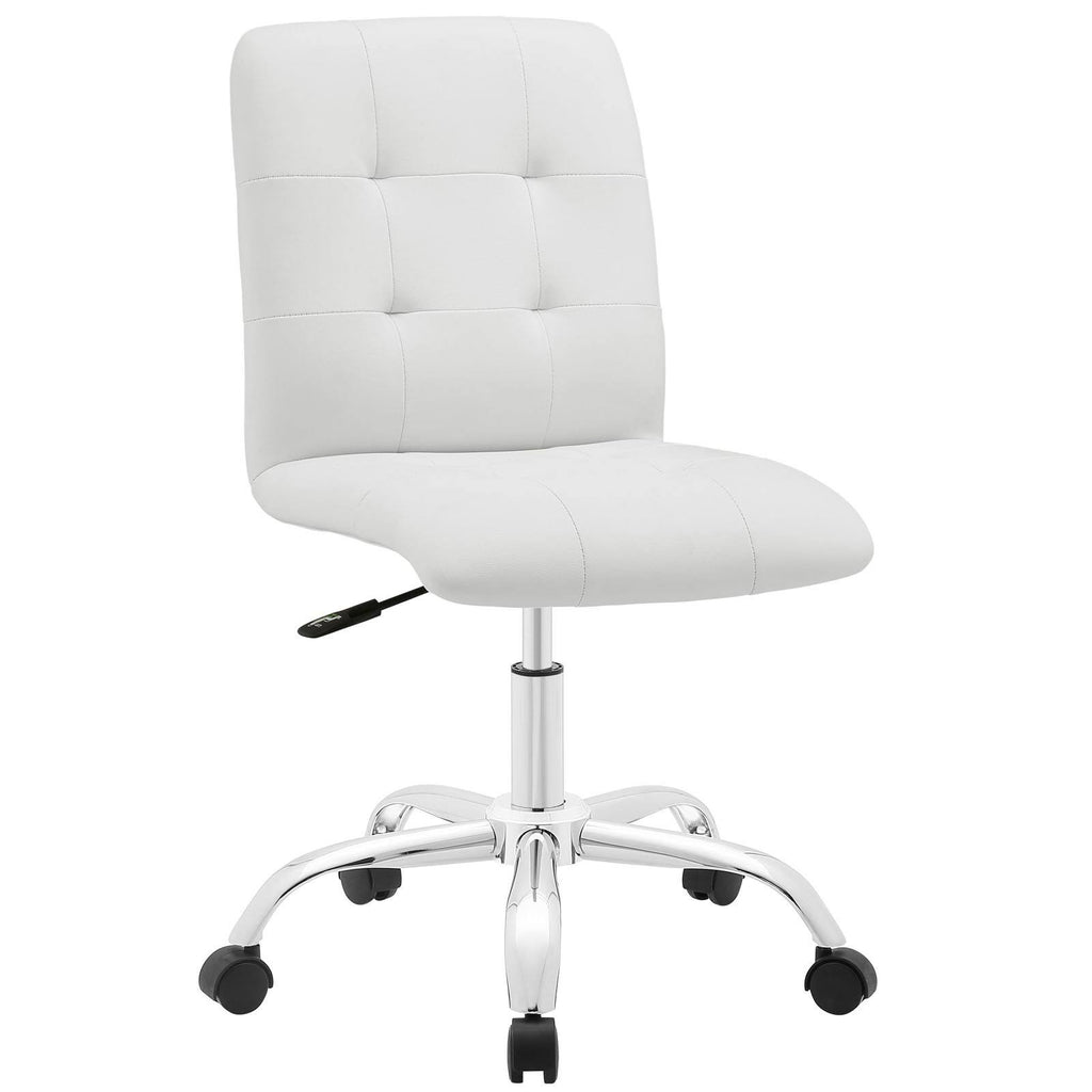 White Mid Back Office Chair O329369