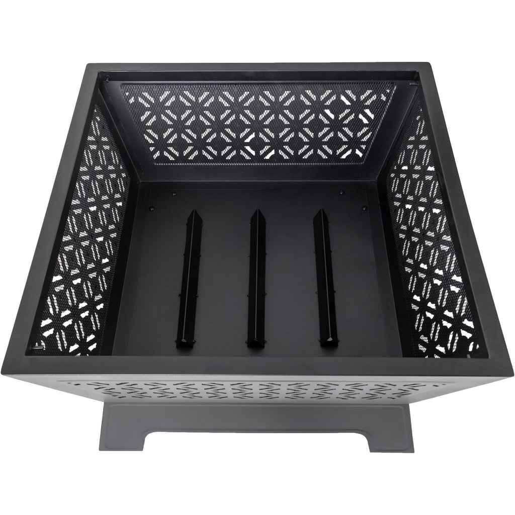 Square Wood Burning Fire Pit W32574