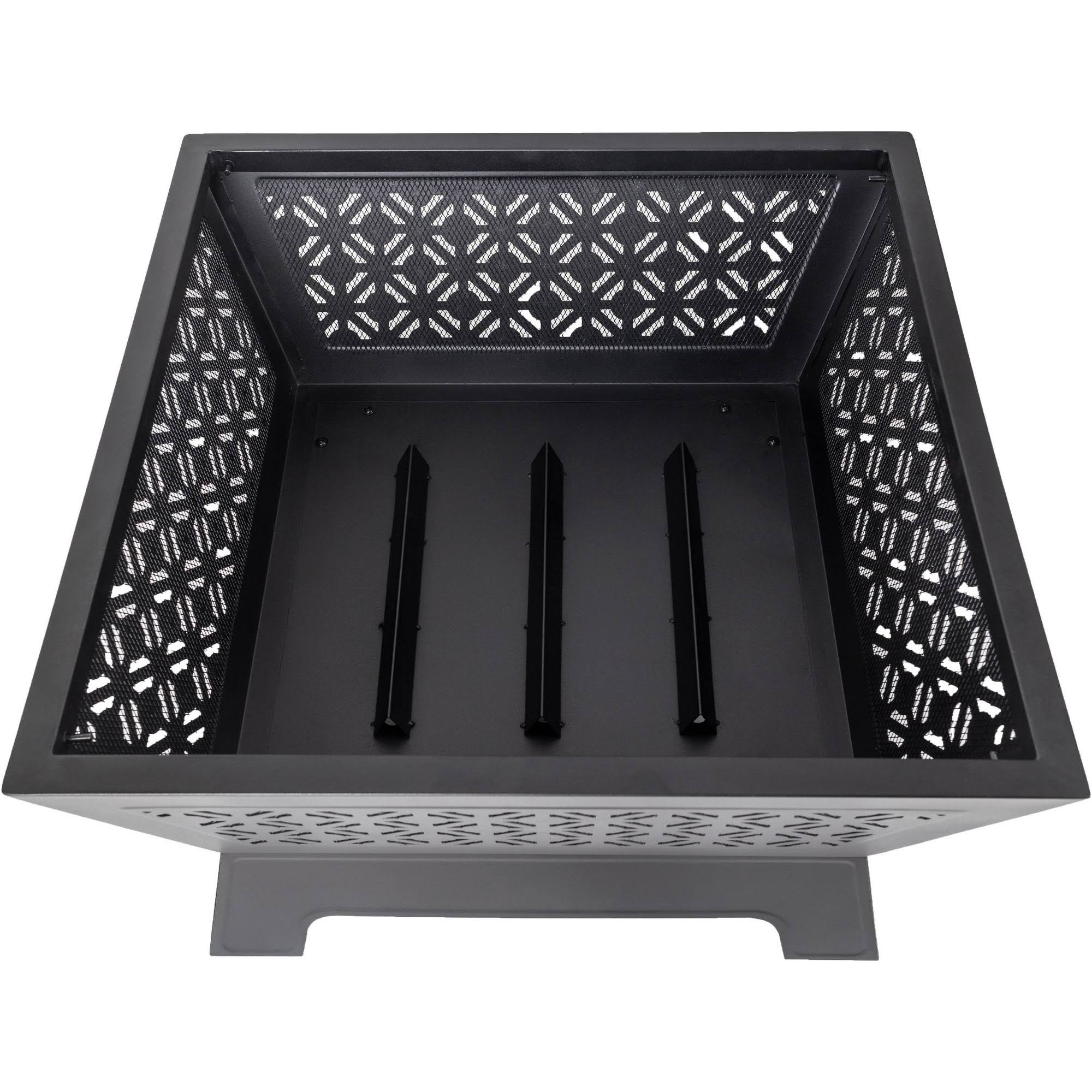 Square Wood Burning Fire Pit W32574
