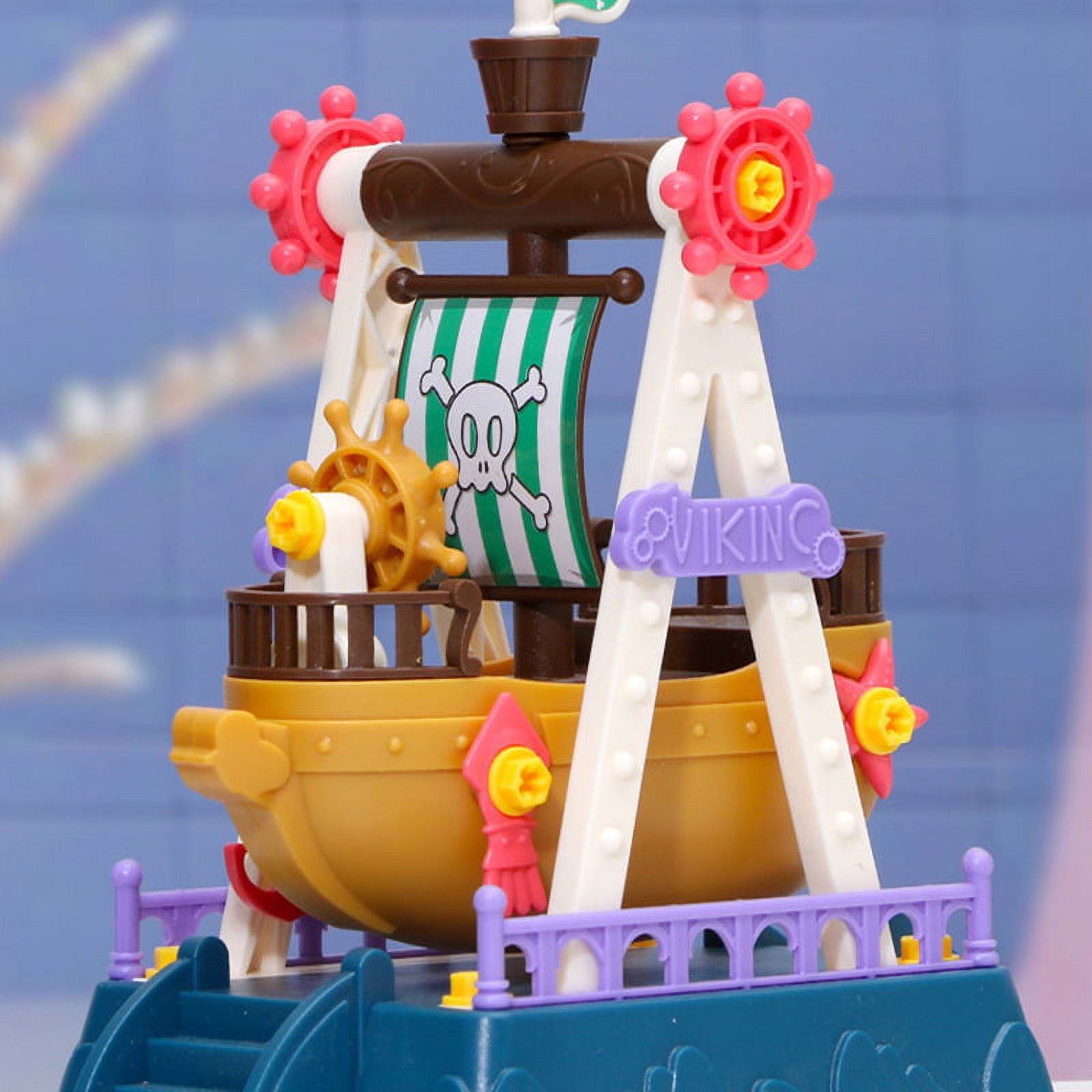 Amusement Park Building Blocks Toys DIY Gear Ferris Wheel Roller Coaster Assembling Puzzle Toys L43570