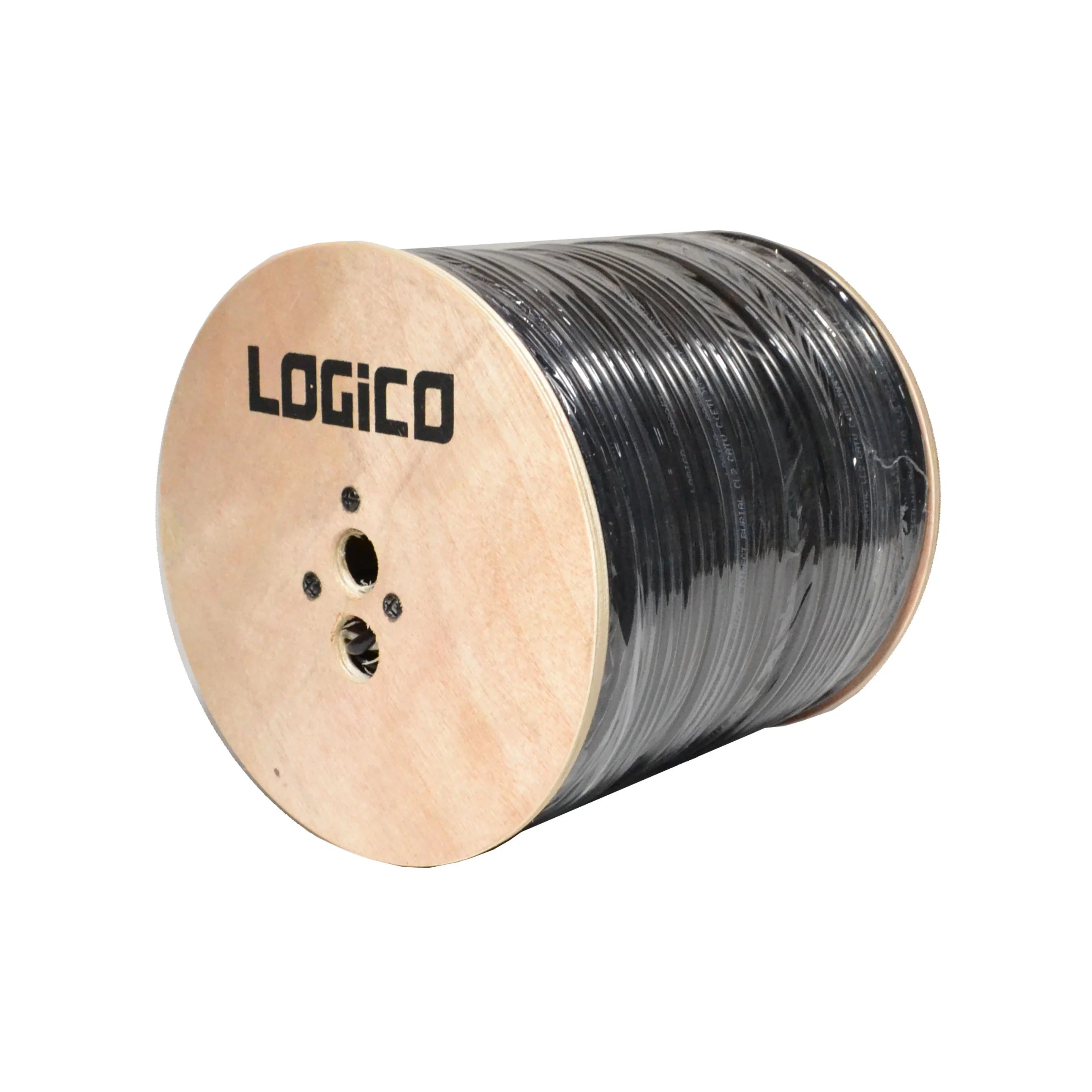 RG6 Coaxial Cable Dual Shield Direct Burial 1000ft 18AWG Black 3GHz B886995