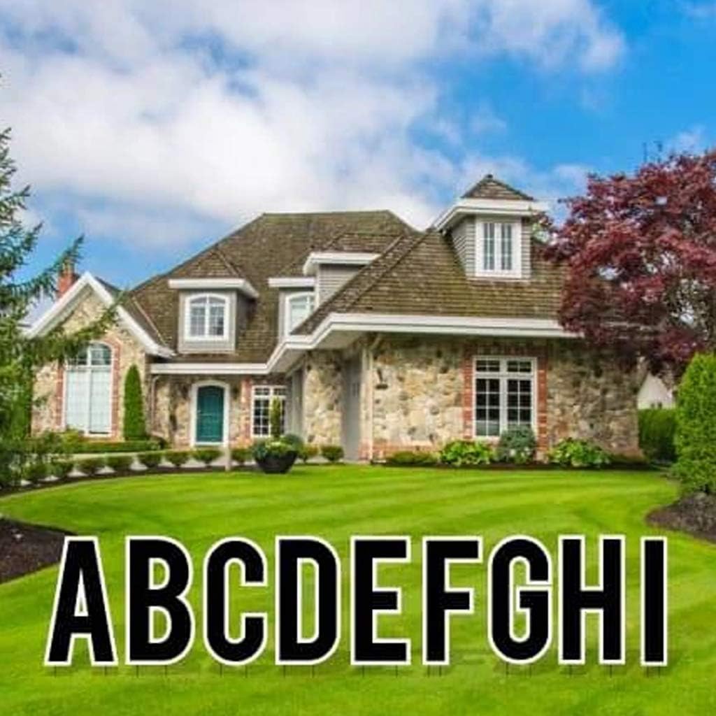 White 18 Inch Alphabet Yard Decoration, Pack of 2 V584297