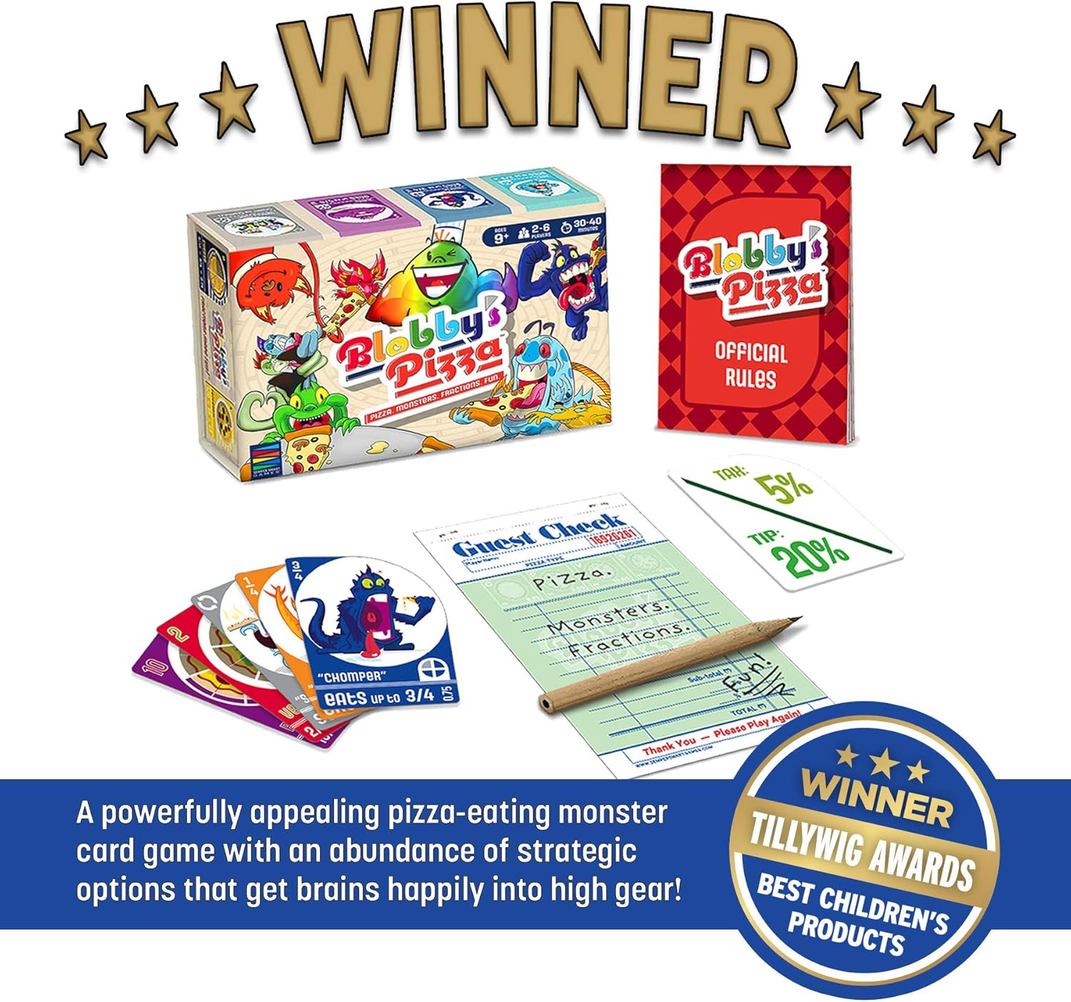 Pizza Math Card Game Pack of 2 M293