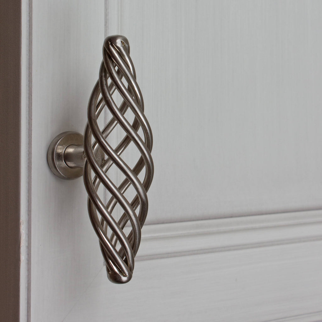 Satin Nickel Oversized Birdcage Cabinet T-Knobs Pack of 25 U89588