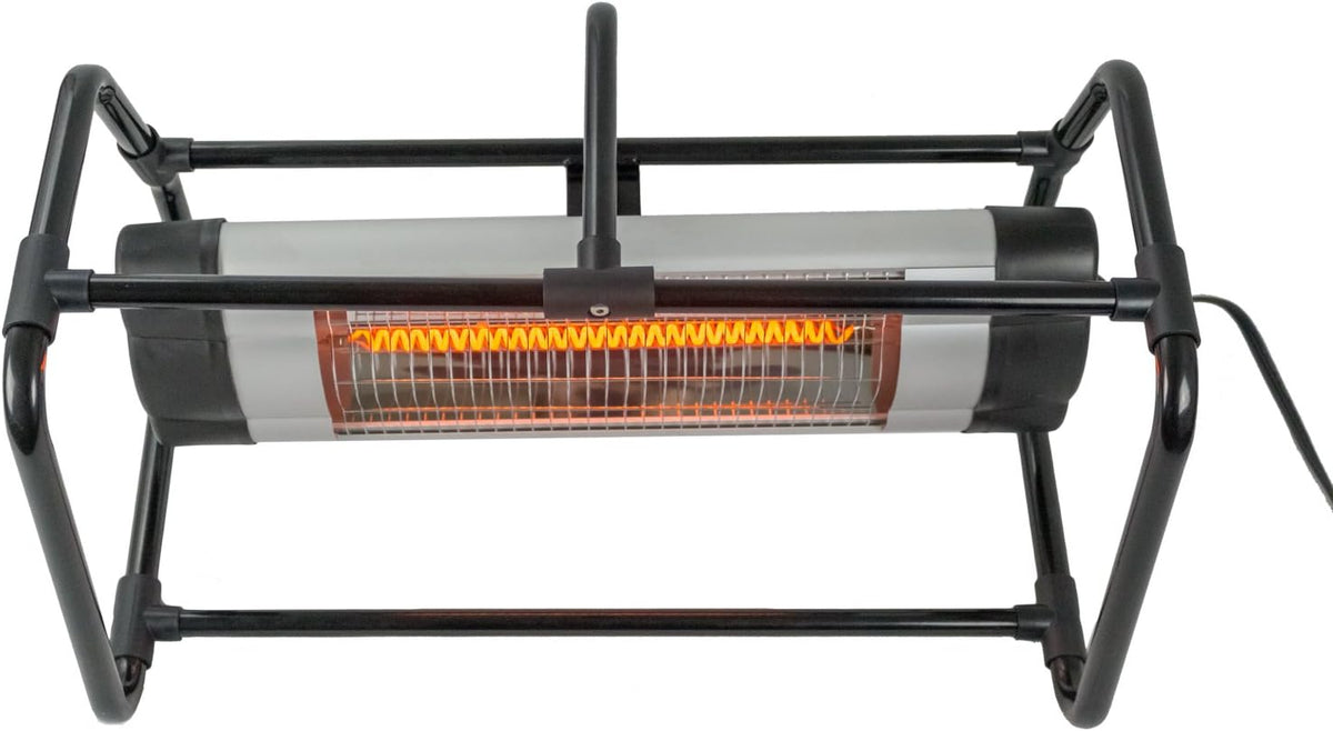 Black 1500 Watts Electric Heater with Ground Cage Y637