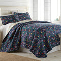 Aqua Oversized Quilt Cover Set with 2 Shams X416