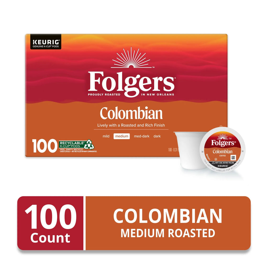 Colombian Coffee, Medium Roast, Keurig K-Cup Pods, 100 Count I571