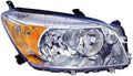 Chrome Bezel Headlight Unit for 2006-2008 Toyota RAV4 Passenger Side Z516