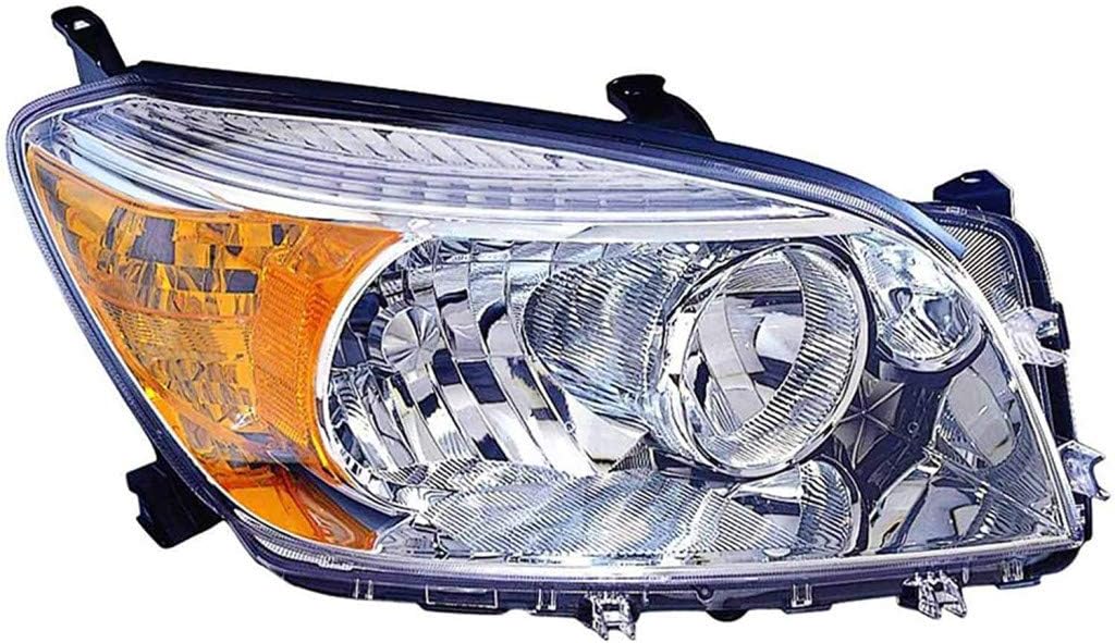 Chrome Bezel Headlight Unit for 2006-2008 Toyota RAV4 Passenger Side Z516