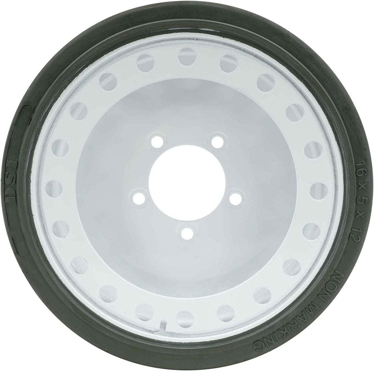 Non-Marking Scissor Lift Tires 16 x 5 x 12 Wheel Assembly O8698