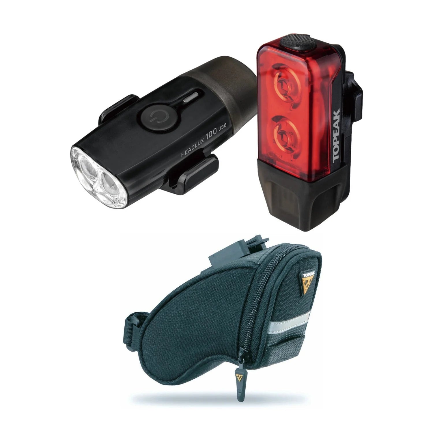 USB Combination Light Set with Bike Seat Bag L278676
