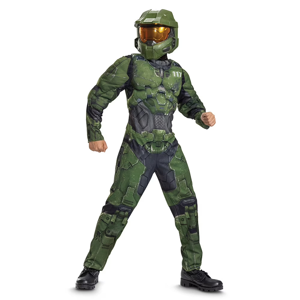 Boys Size Small (4-6) Master Chief Halloween Child Costume O928