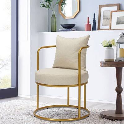 Beige Fabric Armchair M680754