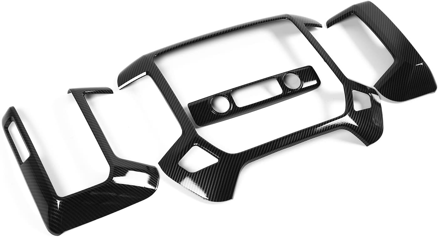 Carbon Fiber Dashboard Panel Trim Center Console Cover U37729
