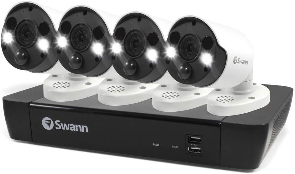 8 Channel 4 Camera POE NVR 4K Ultra HD Security Camera System with 2TB HDD O978