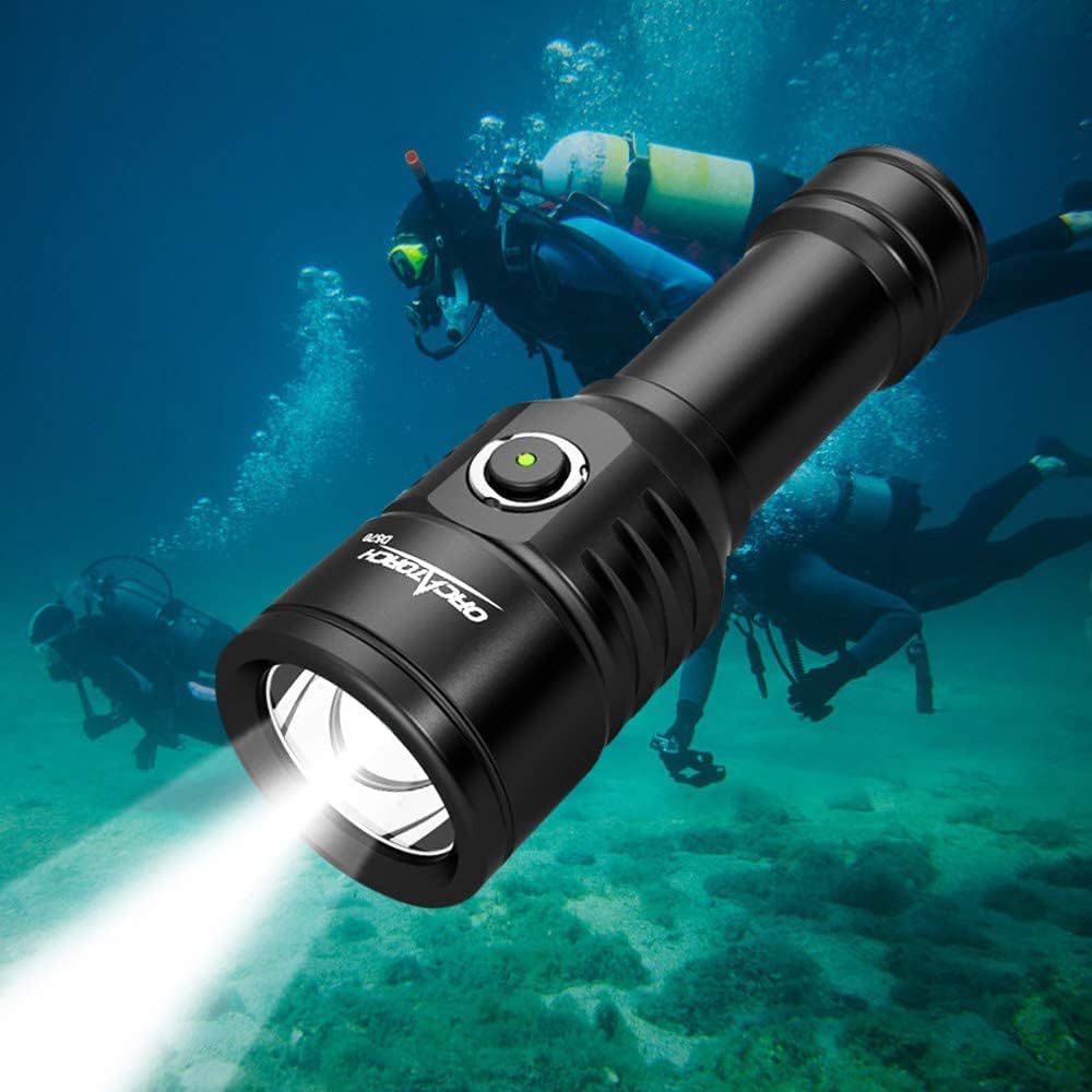 2-in-1 Scuba Diving Light with 1000 Lumens White Beam T533