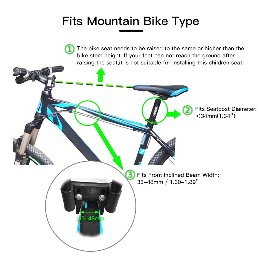 Mountain Bike Front Mounted Child Seat L5123