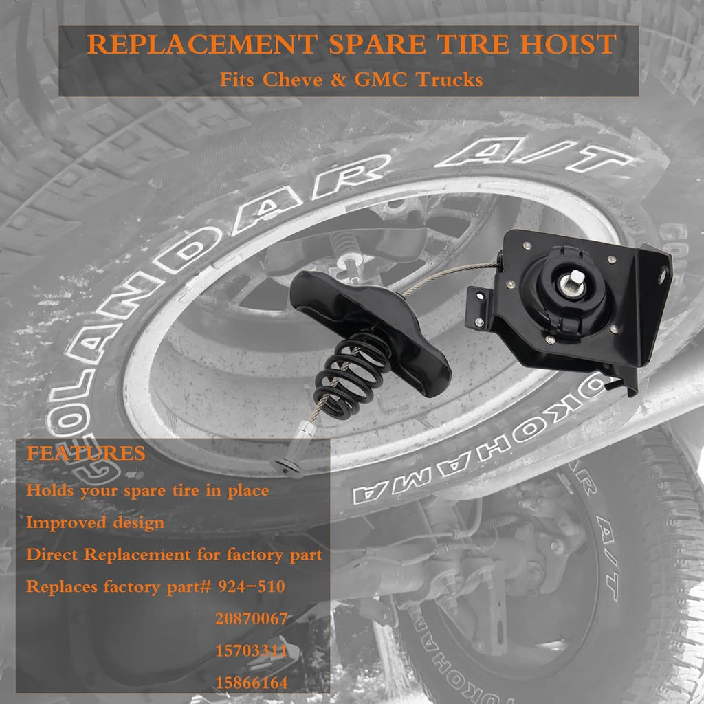 Spare Tire Hoist Carrier Pack of 2 P7158