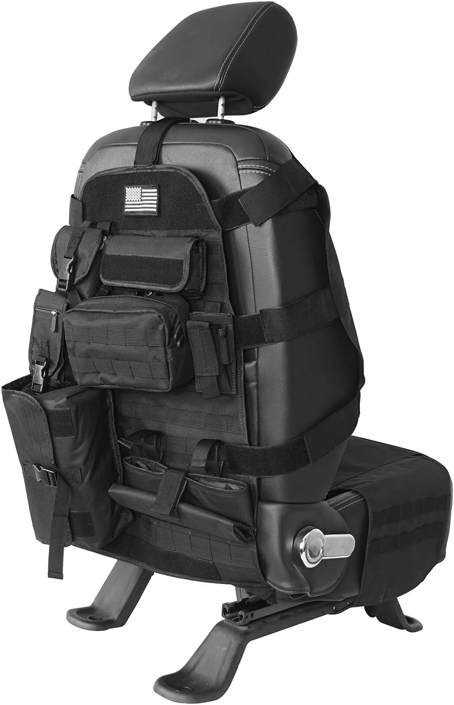 Molle Seat Back Organizer with Multi Pocket Pouch Bag D746610