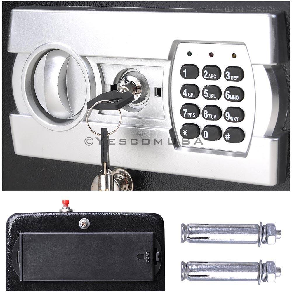12x9 Keypad Safe Hand Gun Pistol Drawer Keyless Digital Electronic Lock Cash Box L347