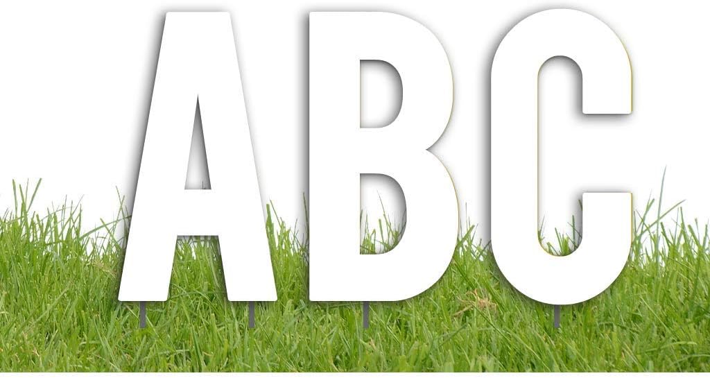 White 18 Inch Alphabet Yard Decoration, Pack of 2 V584297
